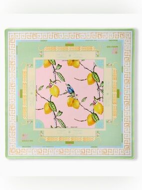 🍋 OH MY MAHJONG authentic Citrus Songbird mat NWT in tube 🀄️ RARE